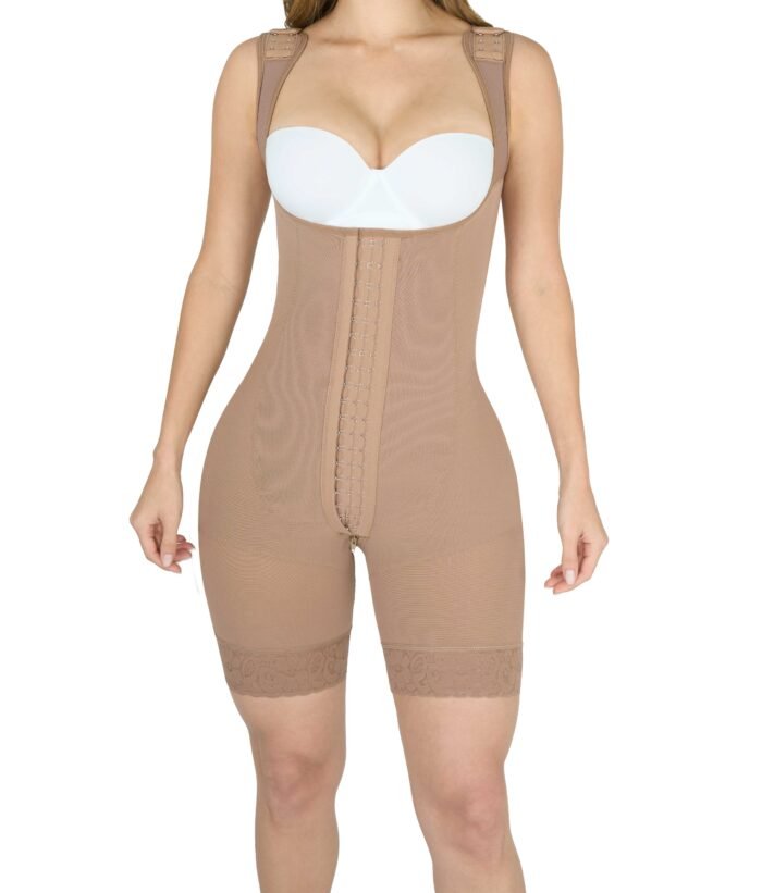 Model wearing Full Body with Hooks – High Compression