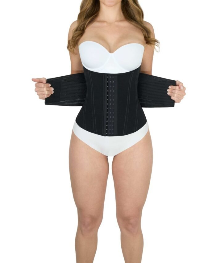odel Wearing Hourglass Waist Cincher with Elastic – Max Compression